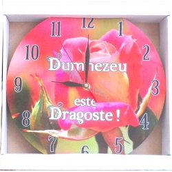 Ceas rotund perete Dumnezeu este Dragoste